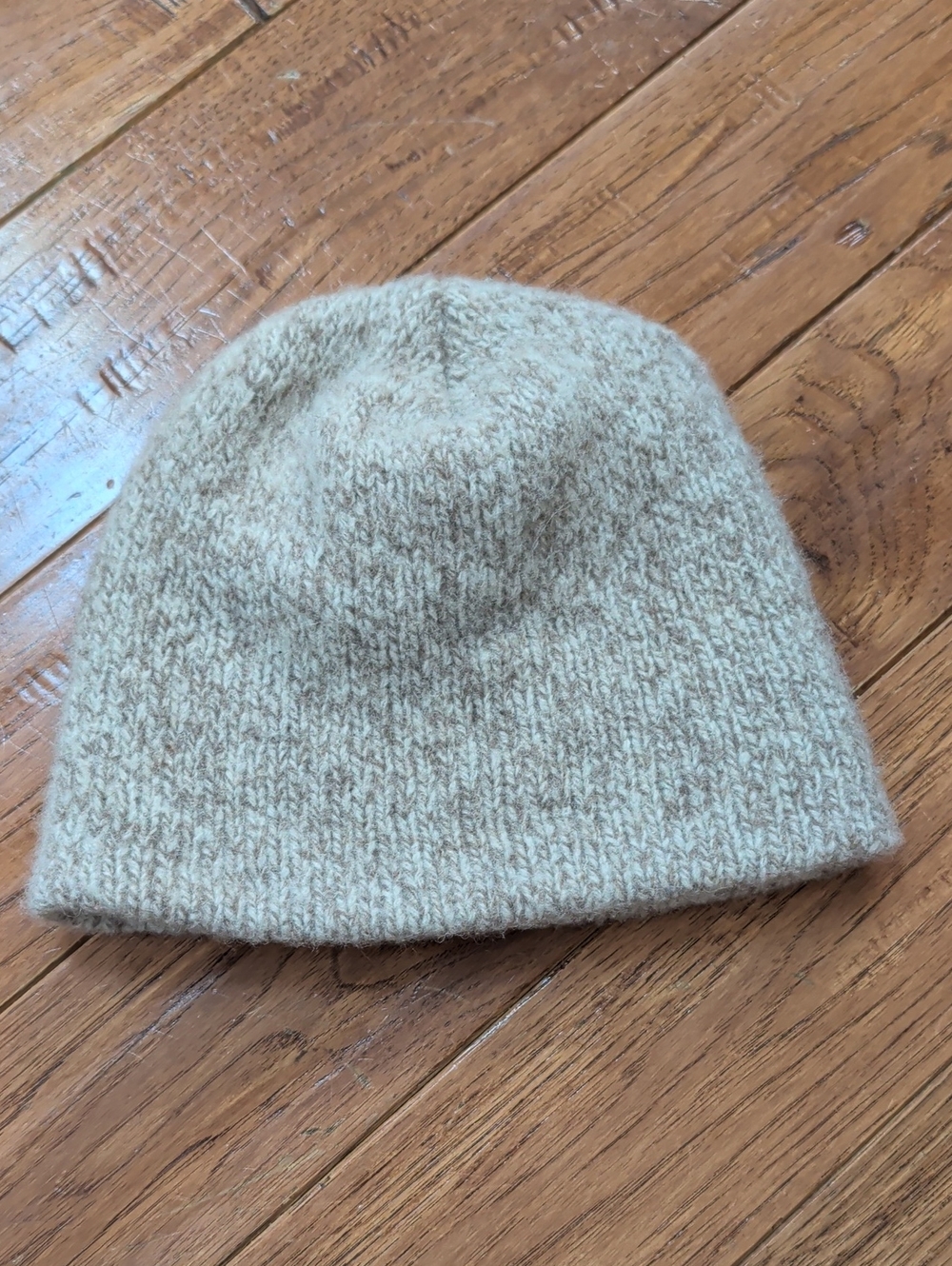 Penthouse Knits Wool Blend Neutral Knit Beanie Hat - Women's Winter Accessory